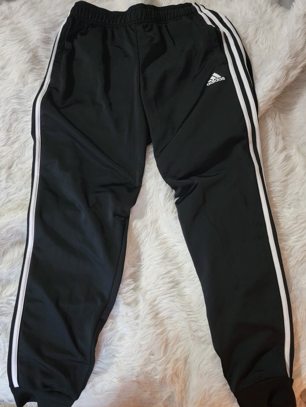 Men's adidas Tiro Training Pants Black & White Size M (Appox 32 In Seam)